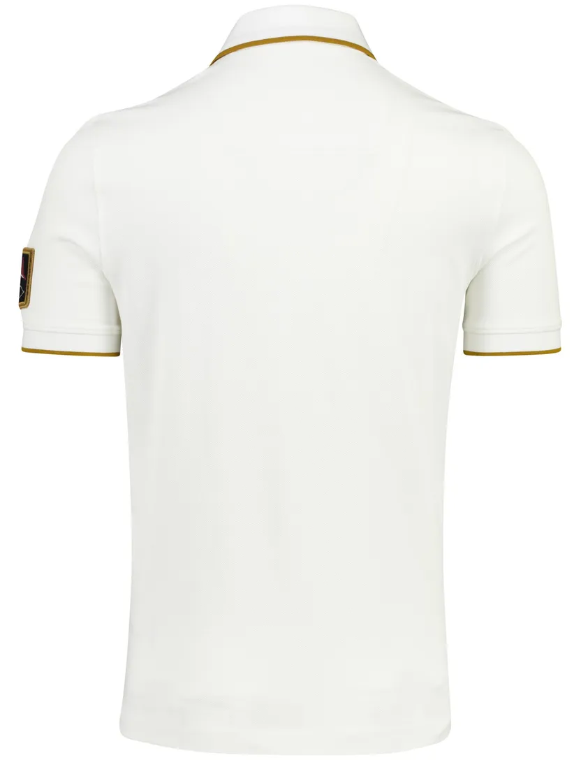 Poloshirt wit Aeronautica normale fit 2-knoops