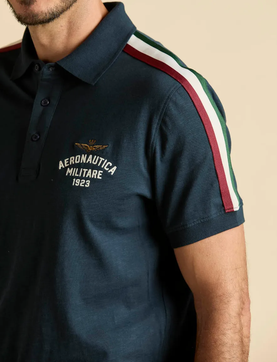 Aeronautica Militaire poloshirt regular fit logo op borst