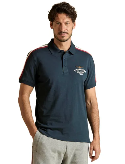 Aeronautica Militare Aeronautica Militaire poloshirt regular fit logo op borst