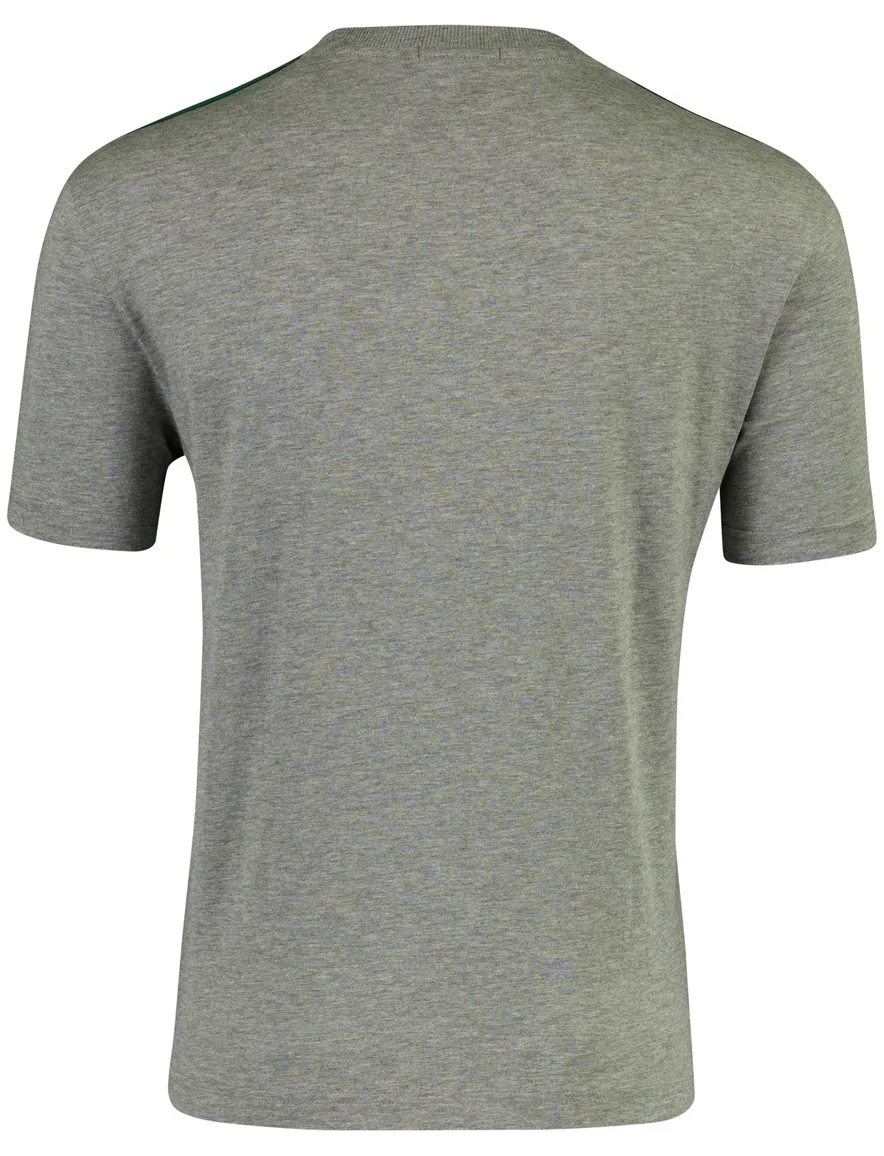 Aeronautica Militaire comfort fit t-shirt grijs tekst opdruk