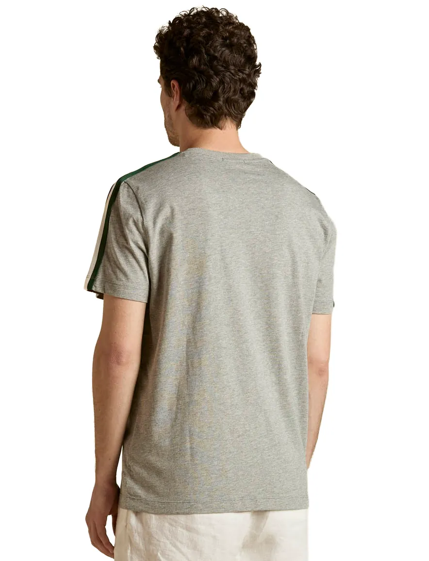Aeronautica Militaire comfort fit t-shirt grijs tekst opdruk