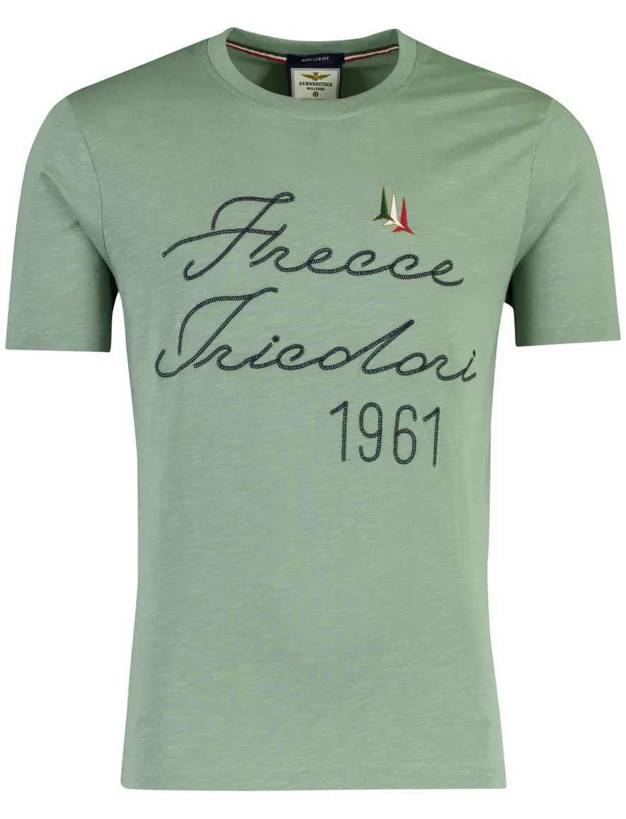 Aeronautica Militare t-shirt groen met opdruk