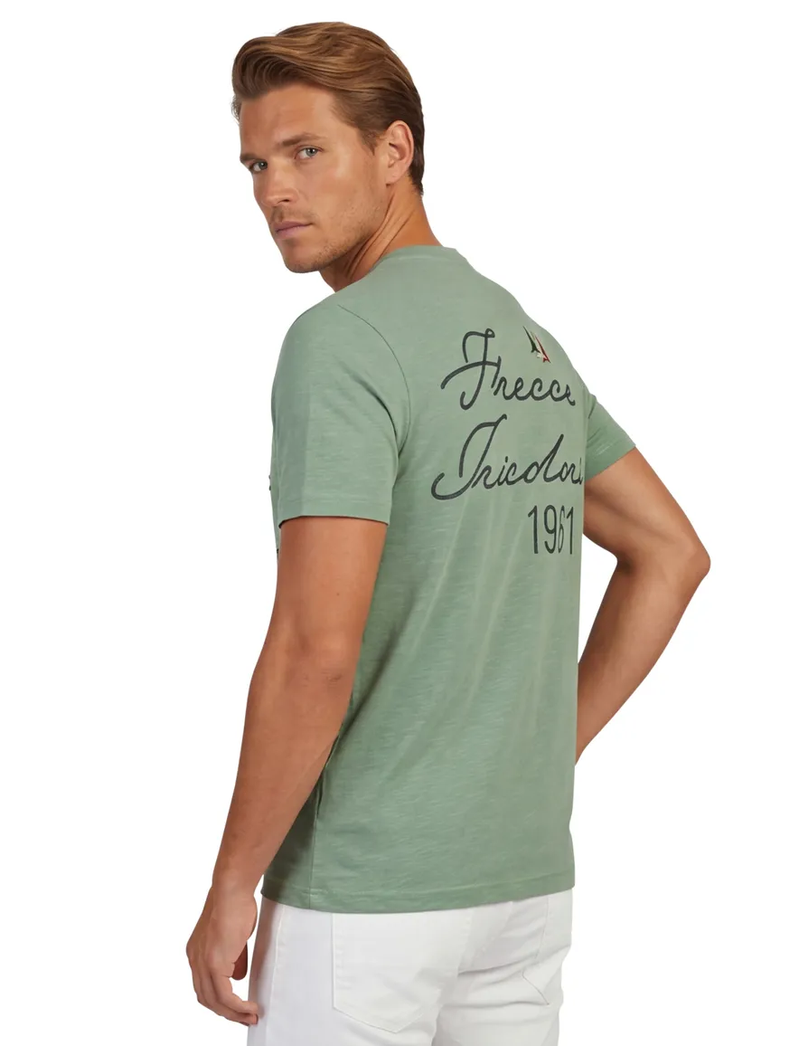 Aeronautica Militare t-shirt groen met opdruk