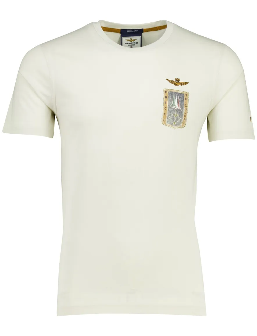 Aeronautica Militare T-shirt wit ronde hals