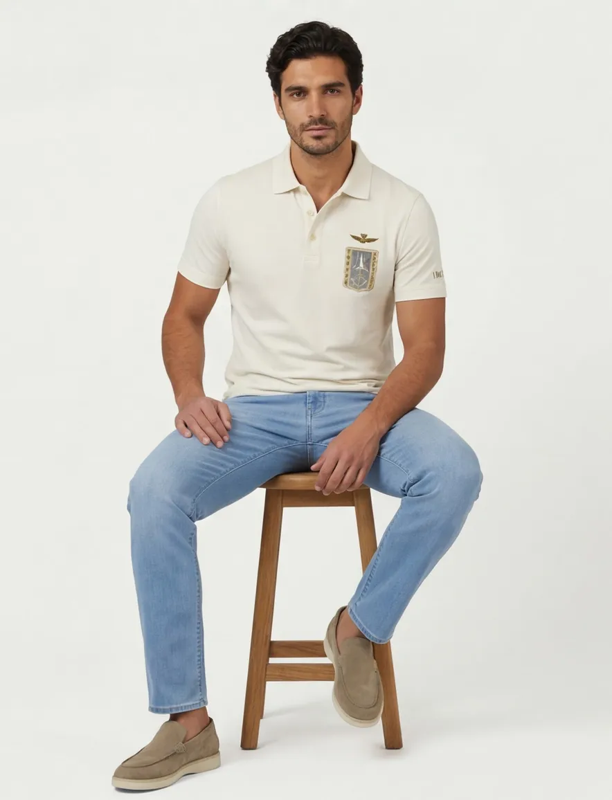 Aeronautica Militare T-shirt wit ronde hals