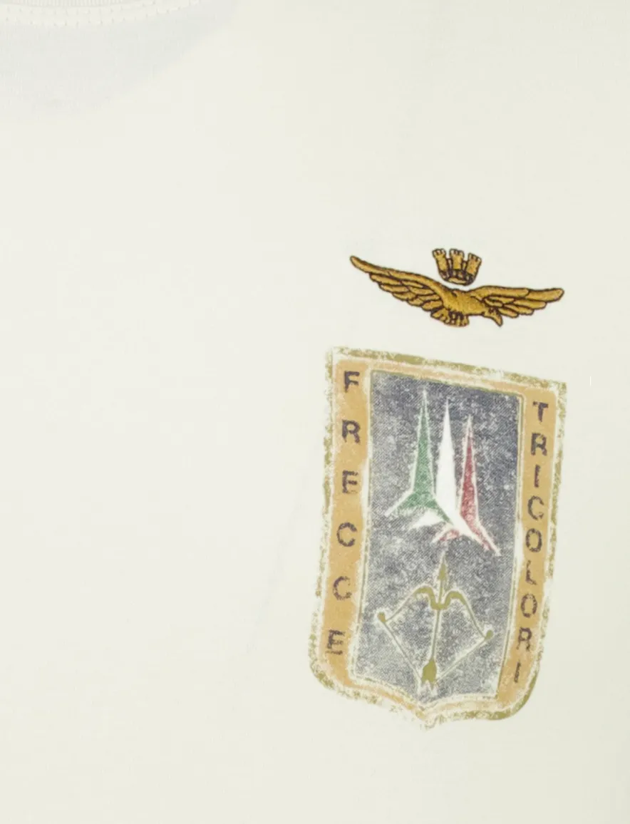 Aeronautica Militare T-shirt wit ronde hals