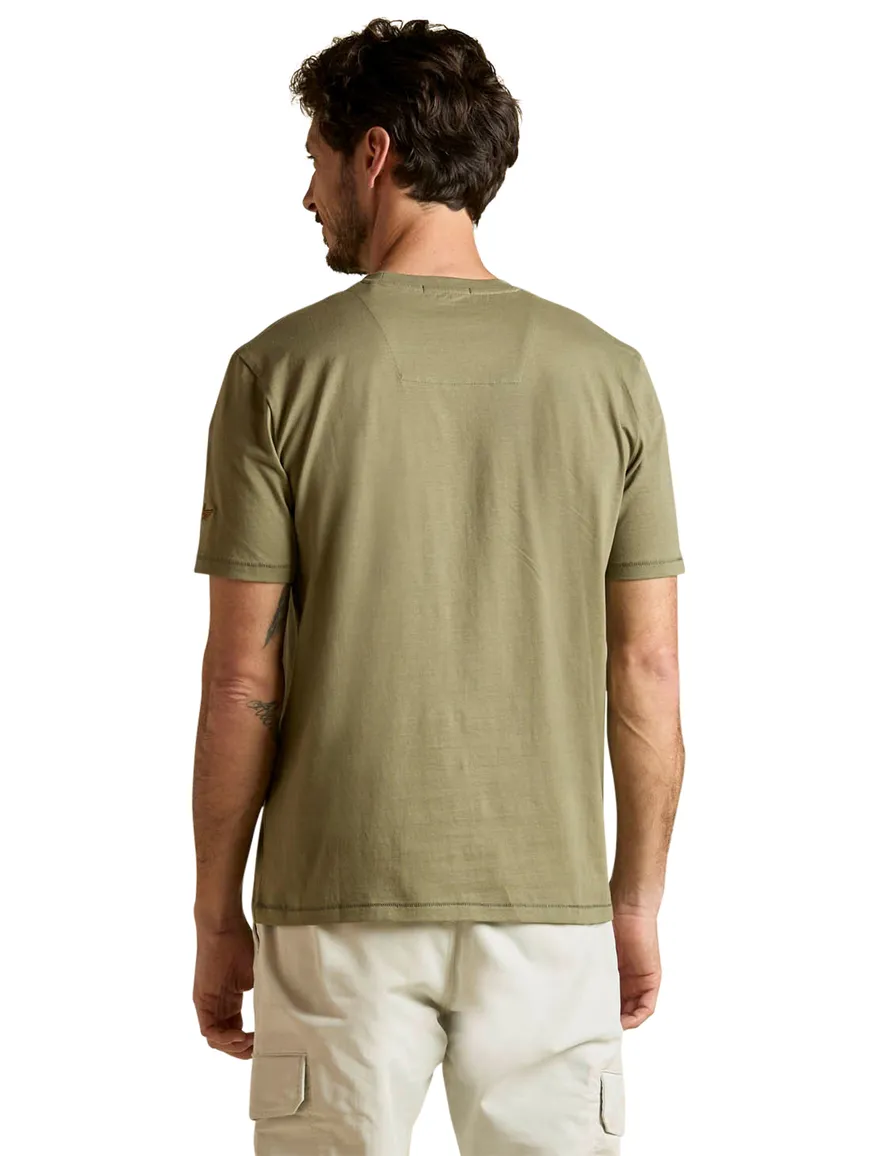 Aeronautica Militaire t-shirt groen met opdruk