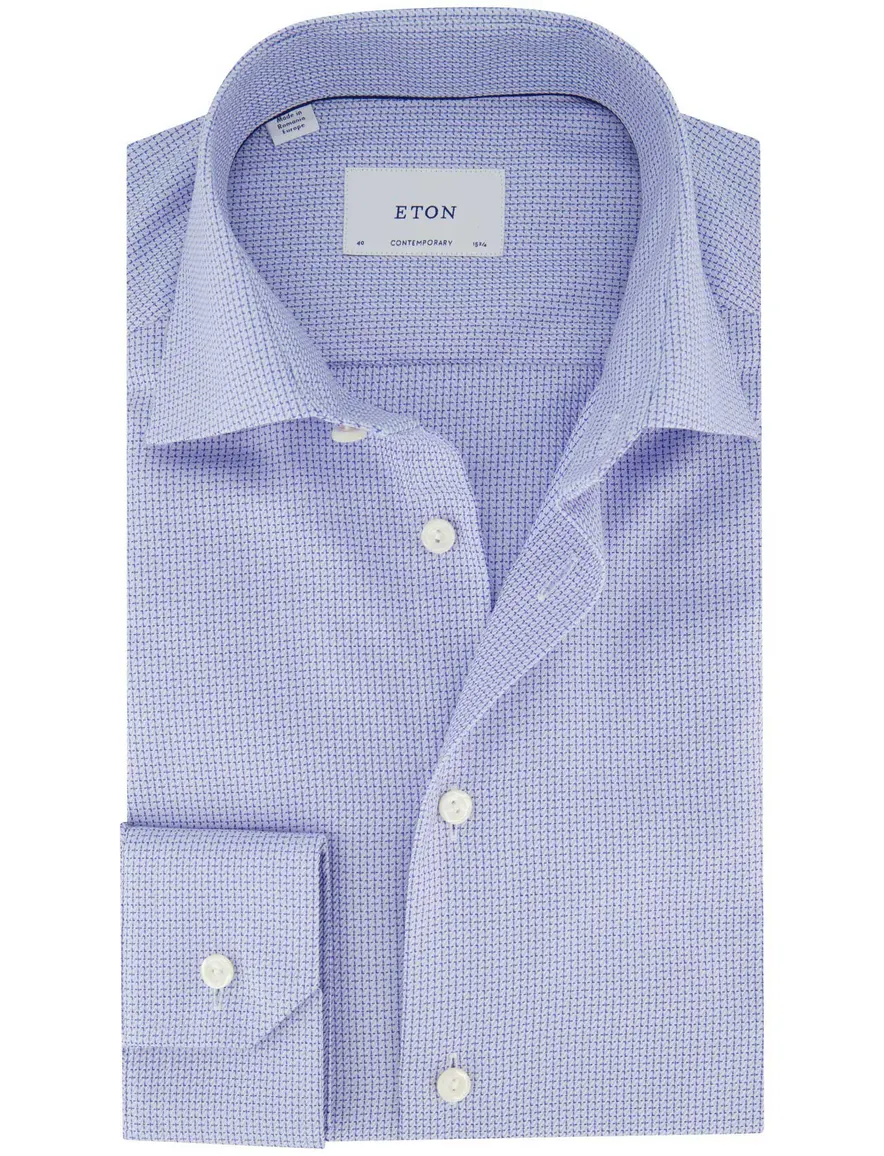 Eton Contemporary fit overhemd lichtblauw