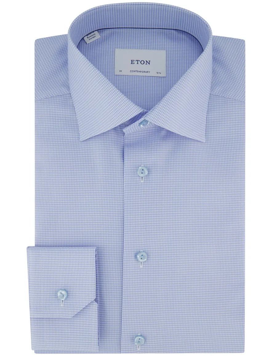Eton Comtemporary Fit overhemd lichtblauw
