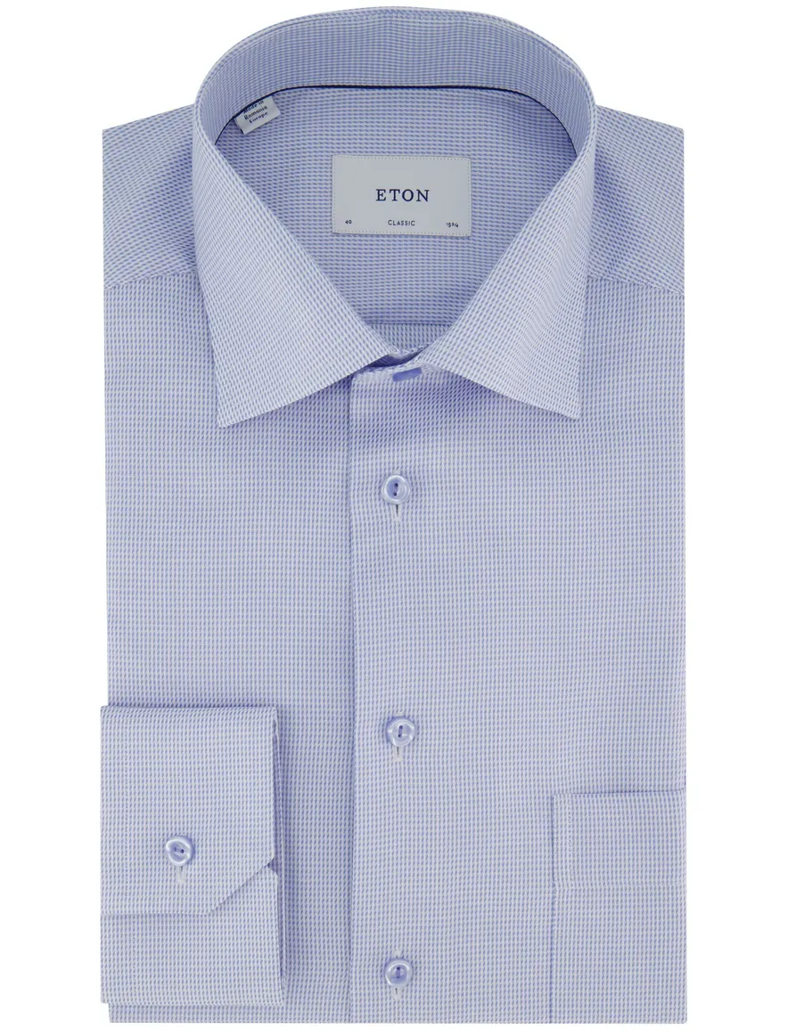 lichtblauw overhemd Eton Classic Fit