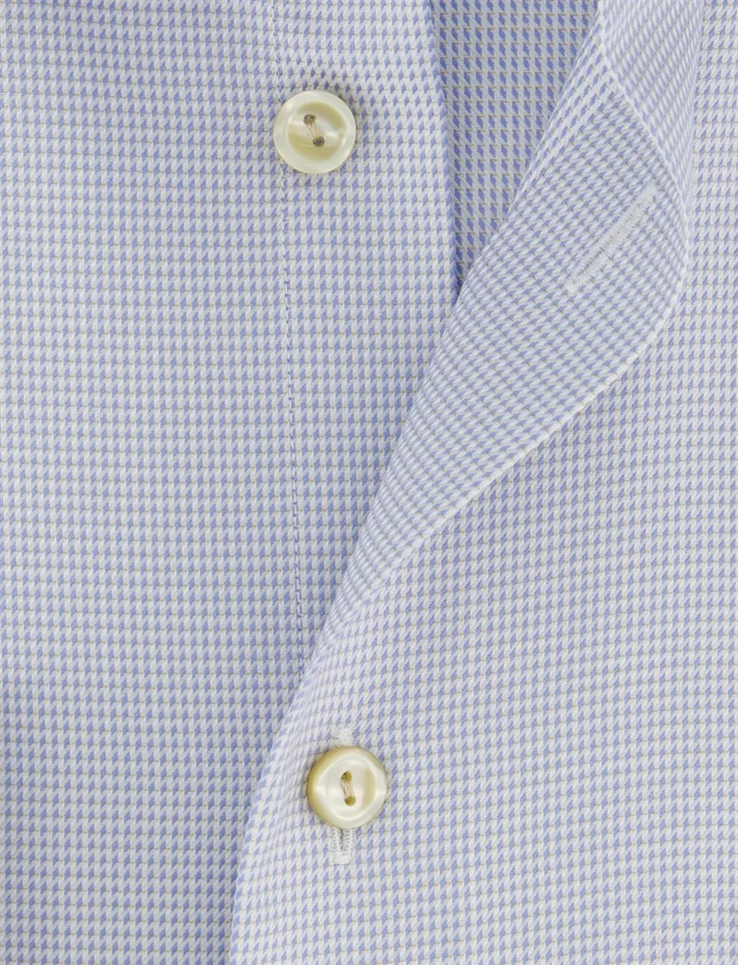 Overhemd geprint lichtblauw Eton Classic Fit lange mouw