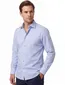 Eton overhemd Classic Fit lichtblauw met borstzak