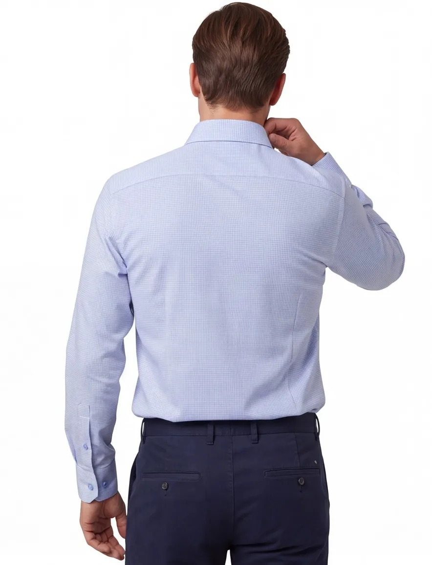 Eton overhemd lichtblauw Classic Fit lange mouw