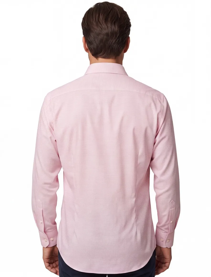 roze overhemd Eton Classic Fit borstzak