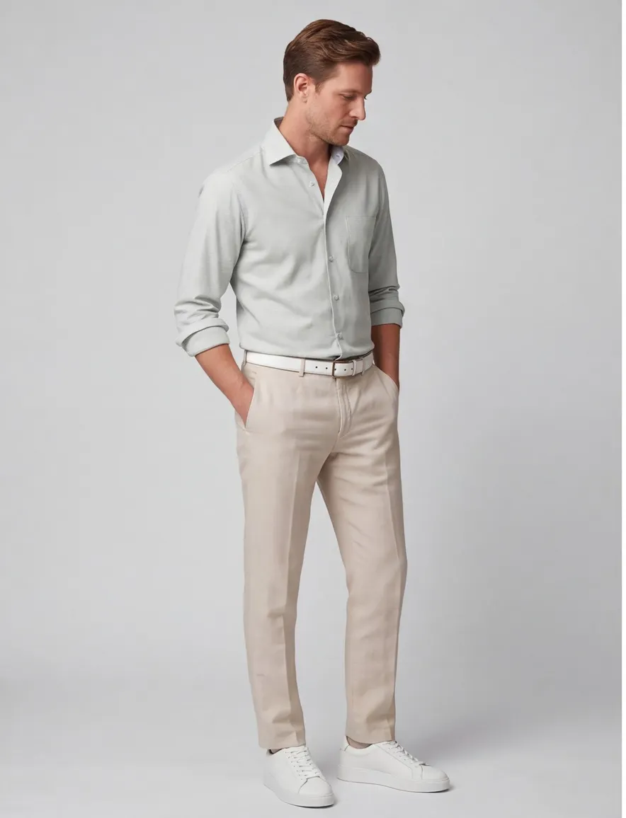 business overhemd groen Eton Classic Fit