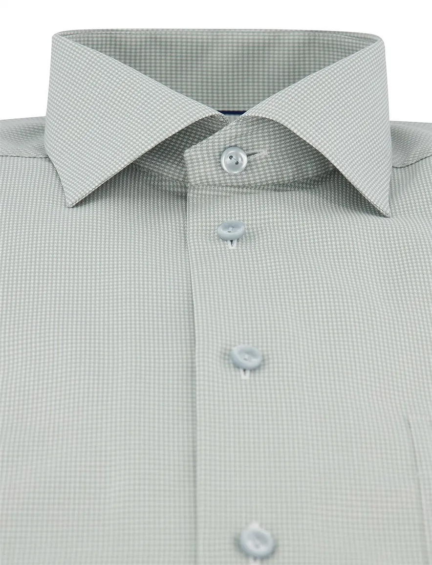 Eton Classic Fit business overhemd groen