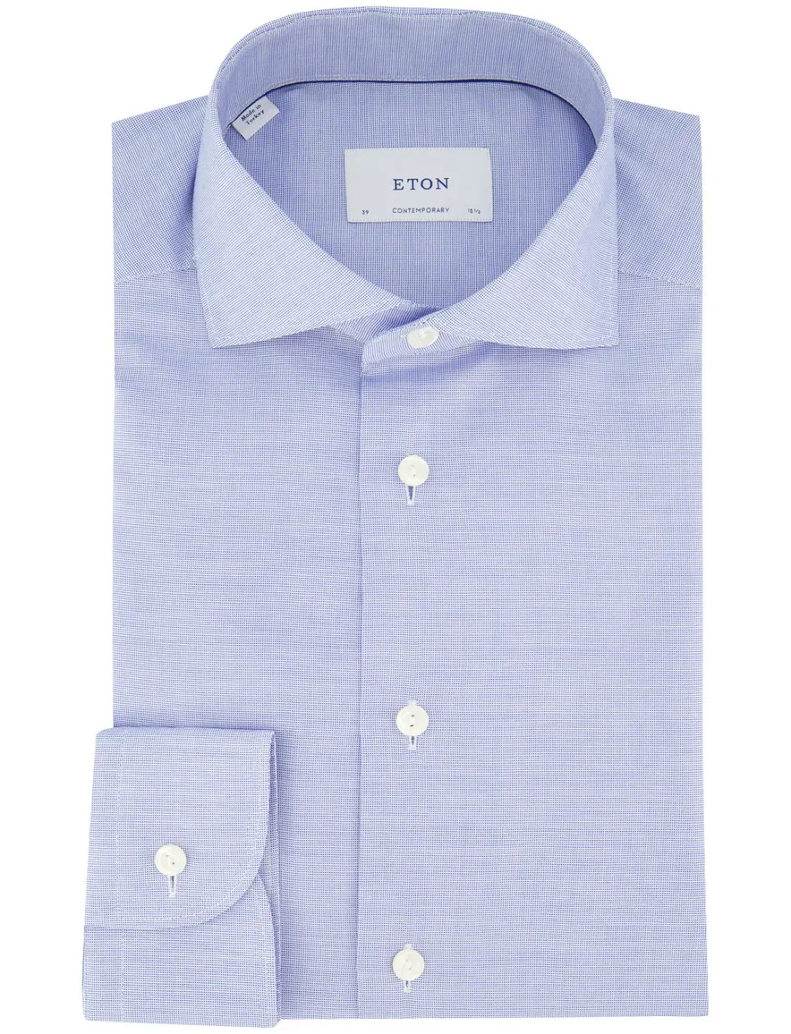 Eton contemporary strijkvrij overhemd lichtblauw