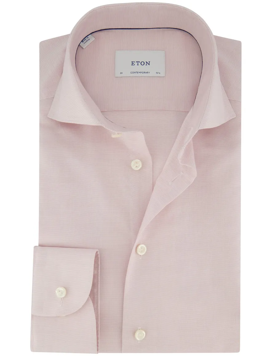 Eton contemporary strijkvrij roze overhemd