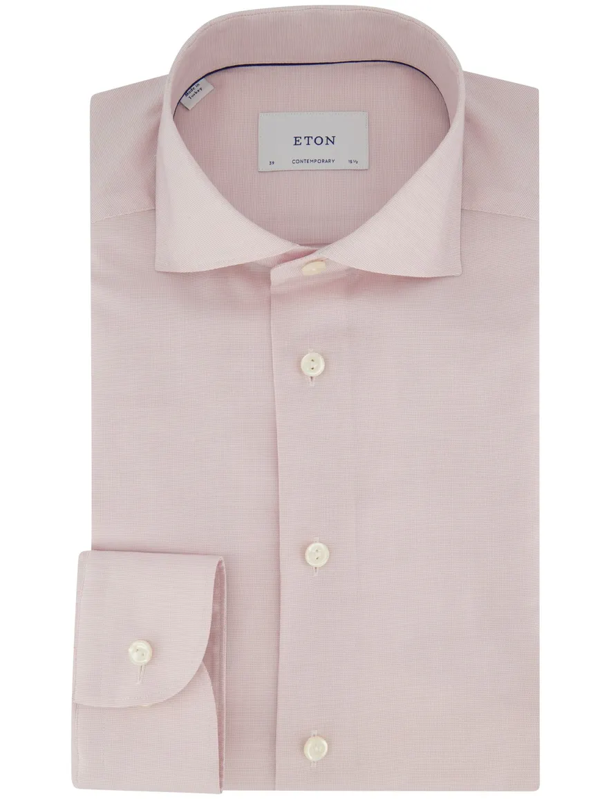 Eton contemporary strijkvrij roze overhemd