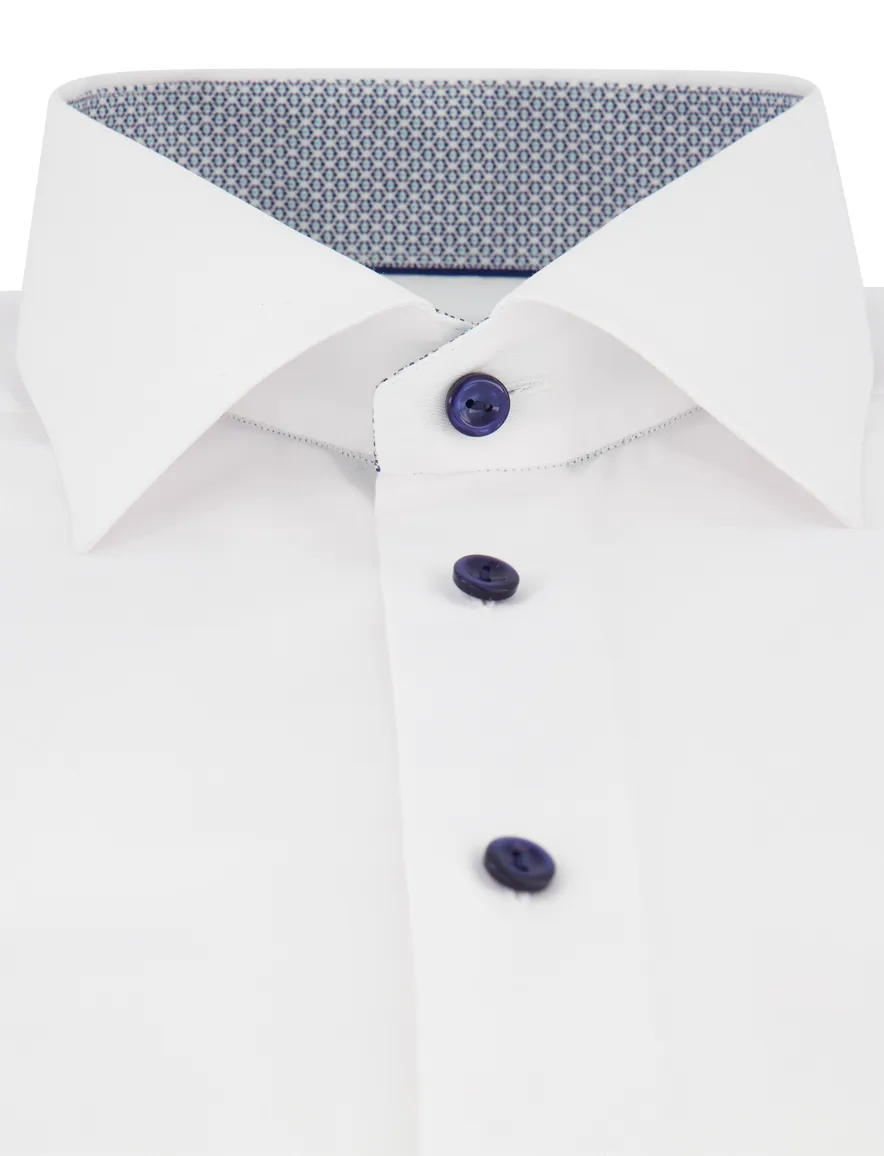 Eton classic fit overhemd lange mouw wit