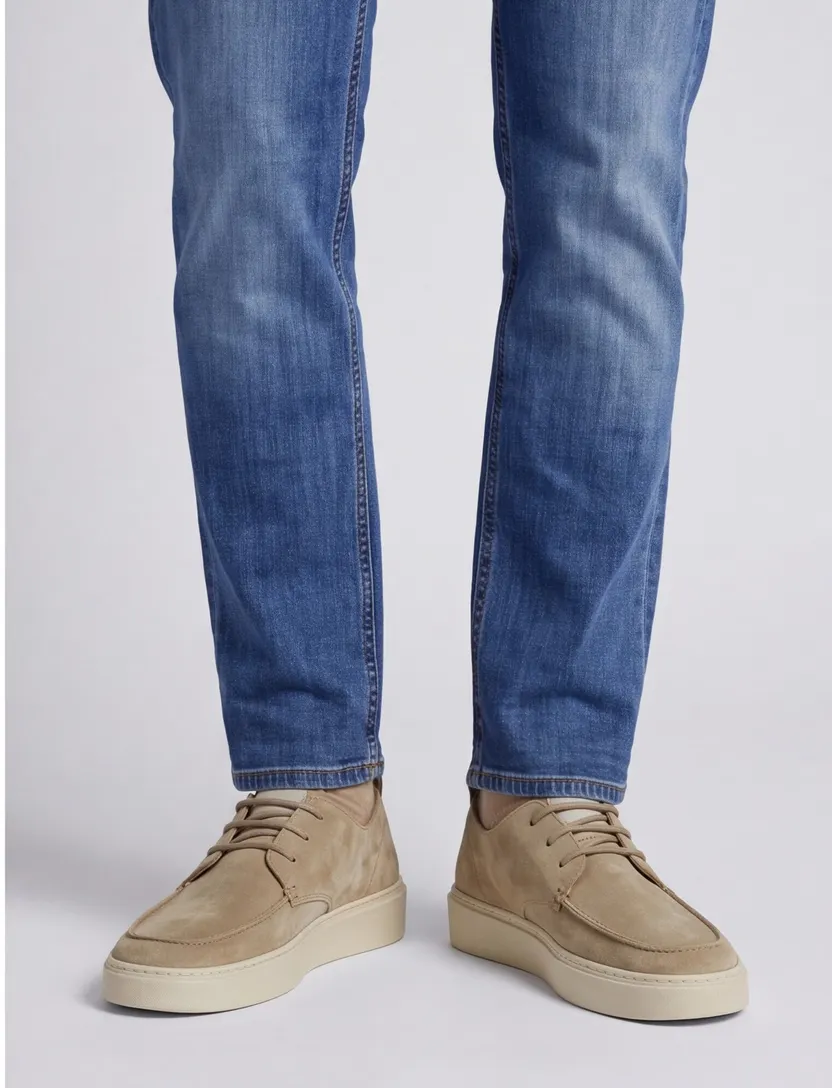 Beige sneaker Rehab vetersluiting