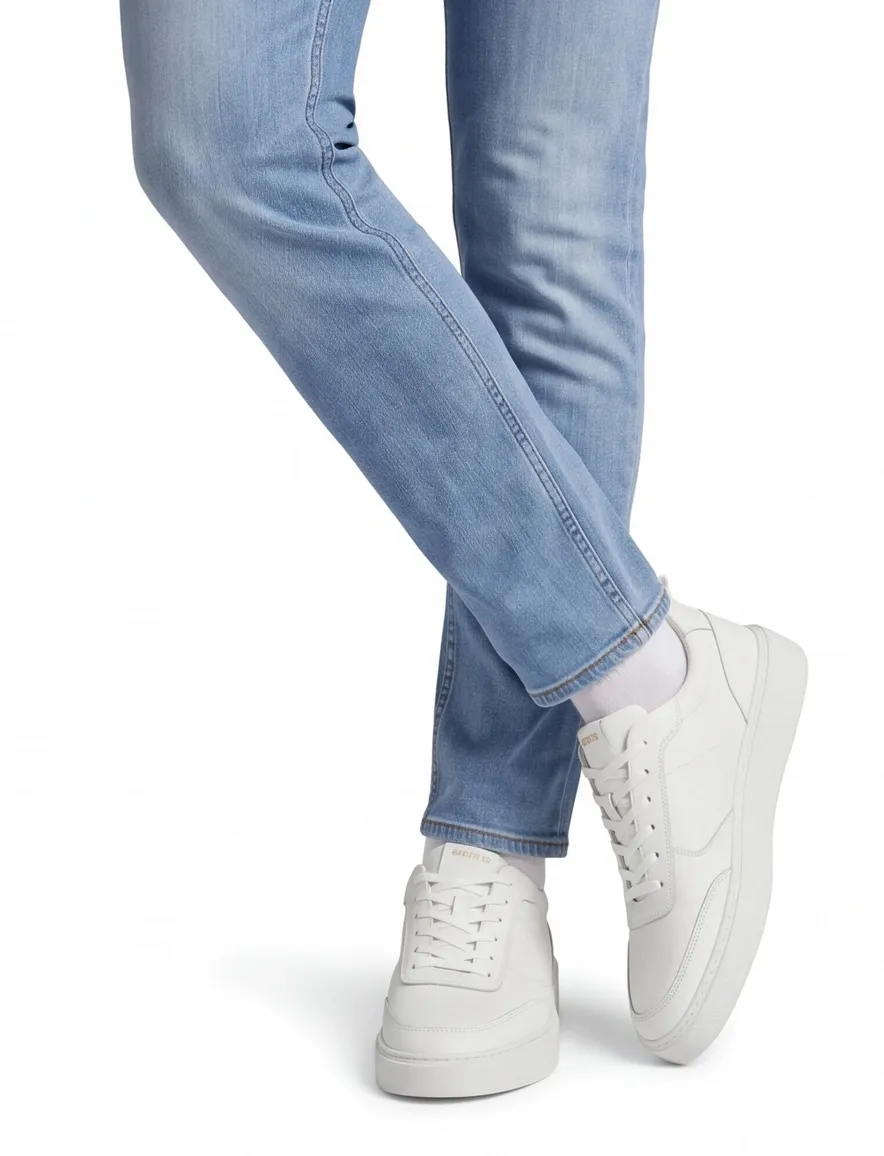 Rehab sneakers wit leer