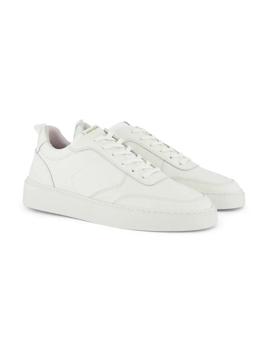 Rehab sneakers wit leer