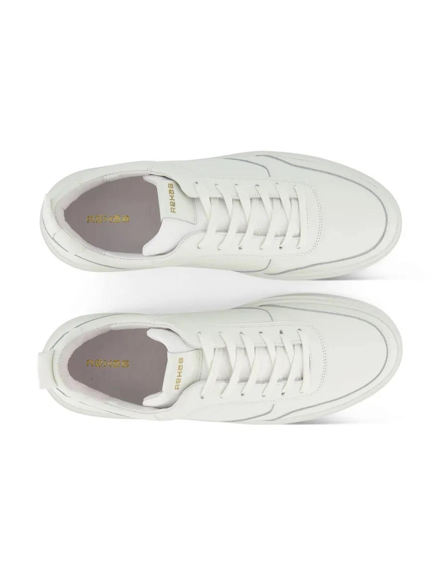Rehab sneakers wit leer
