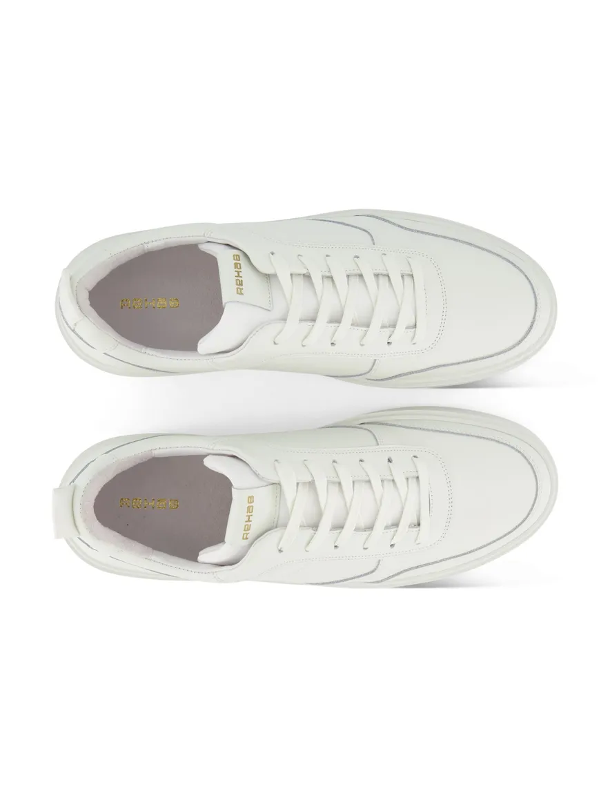 Sneaker wit Rehab handgemaakt leren materiaal