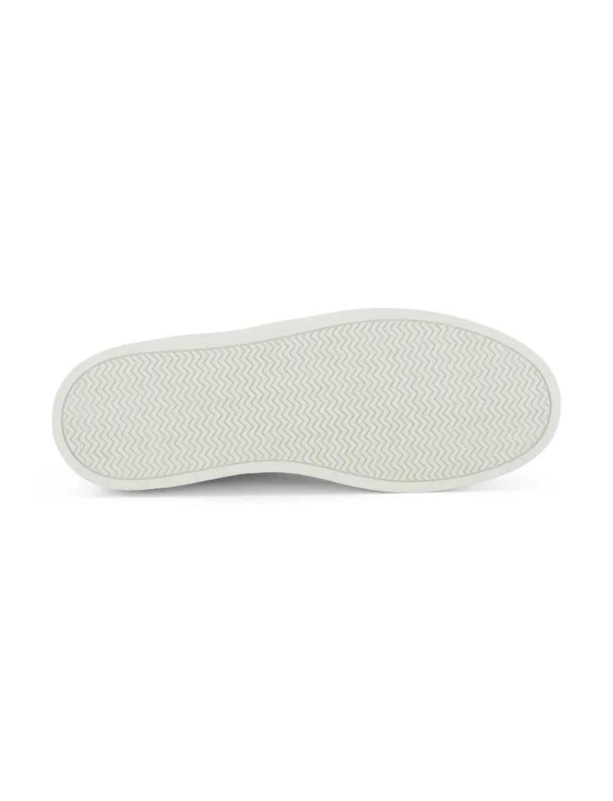 Rehab sneaker wit glad leer met rubbere zool