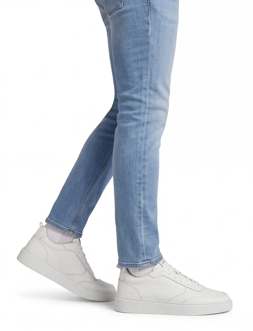 Rehab sneakers wit leer