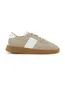 Rehab sneaker beige suege met witte leren strook