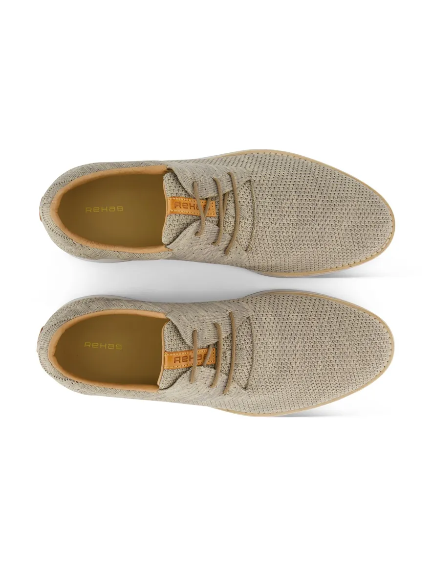 Rehab sneaker beige gebreid textiel bovenwerk