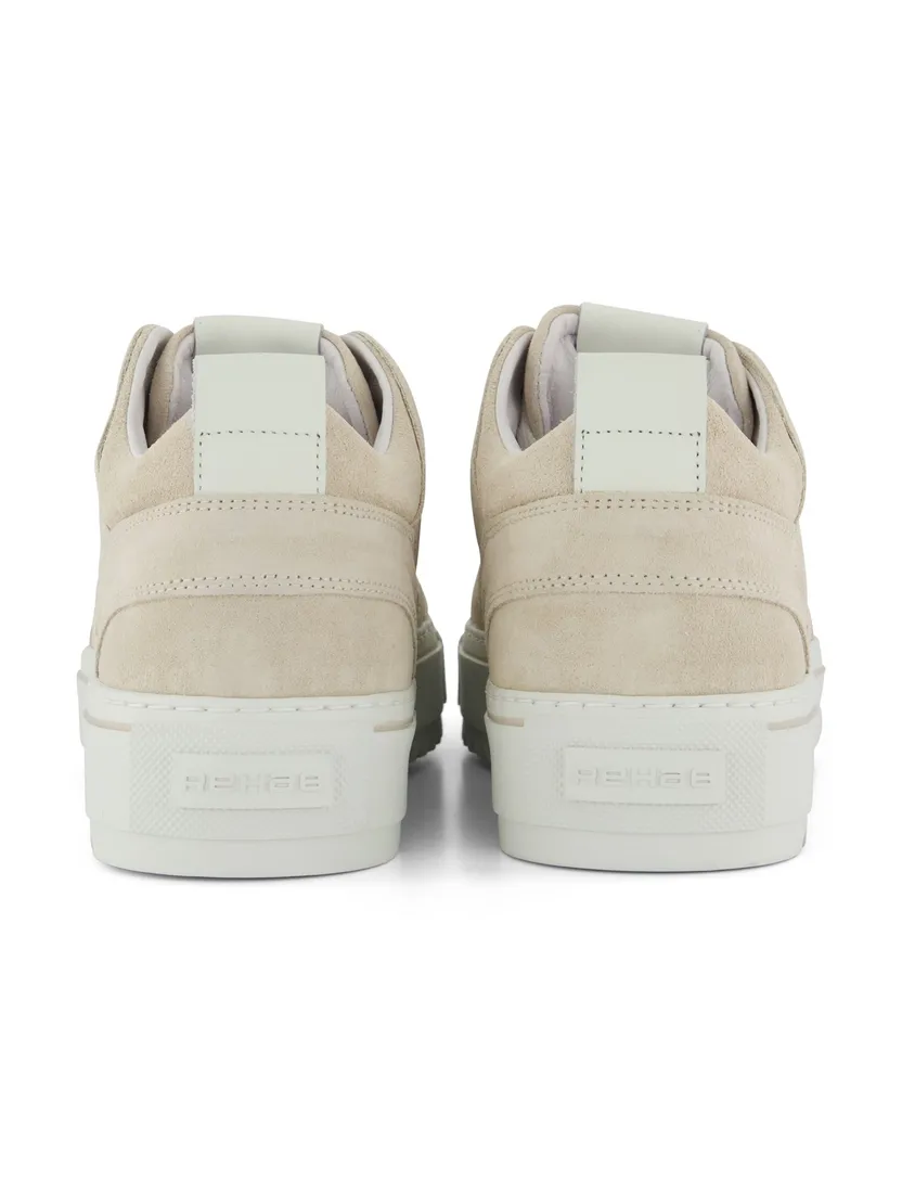 Beige Rehab sneaker suede rubber zool
