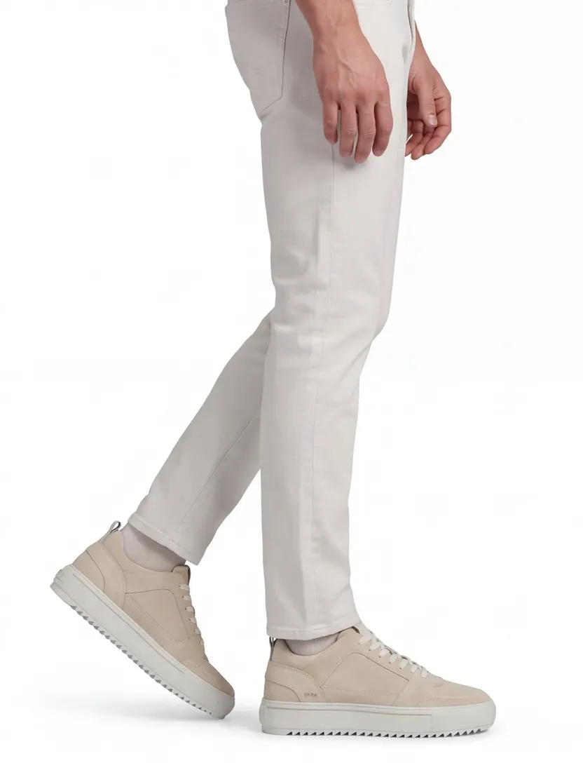 Beige Rehab sneaker suede rubber zool
