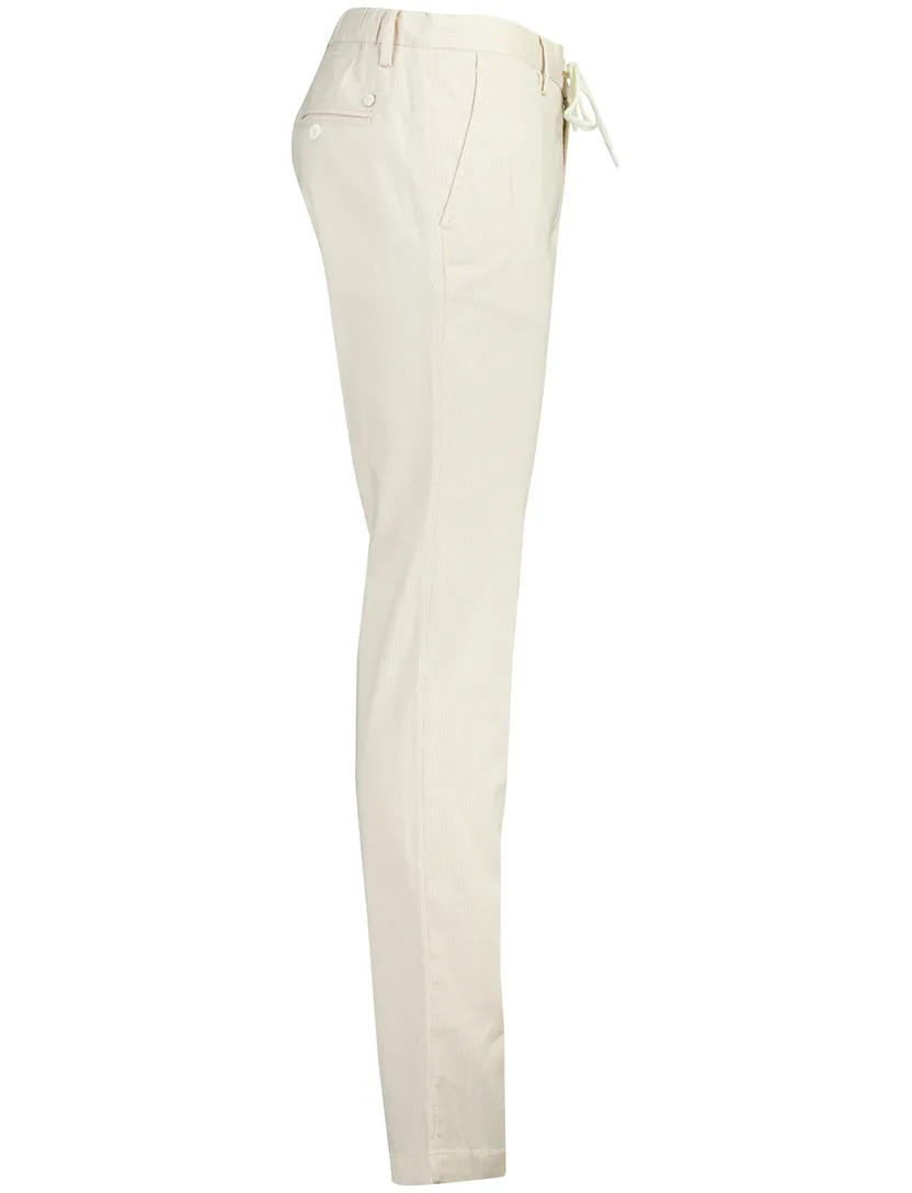 Chino elastische band Alberto jump beige slim fit