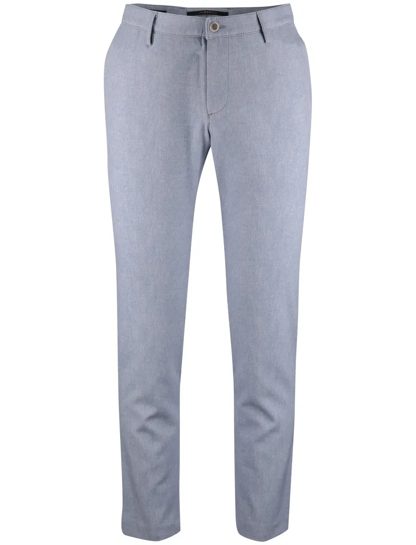 Pantalon Alberto chino lichtblauw slim fit