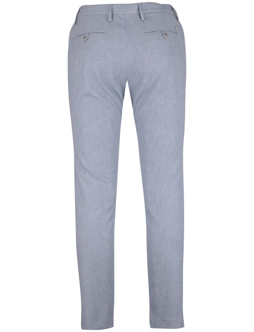 Pantalon Alberto chino lichtblauw slim fit