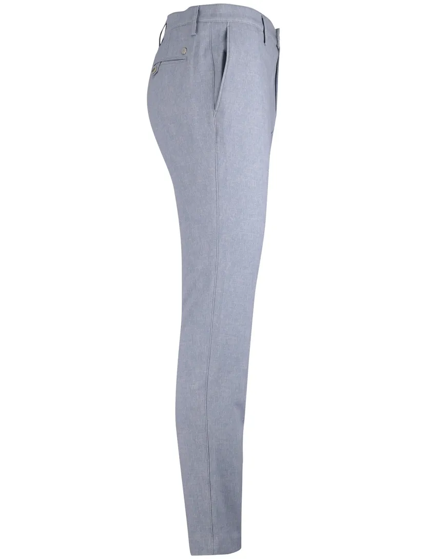 Pantalon Alberto chino lichtblauw slim fit