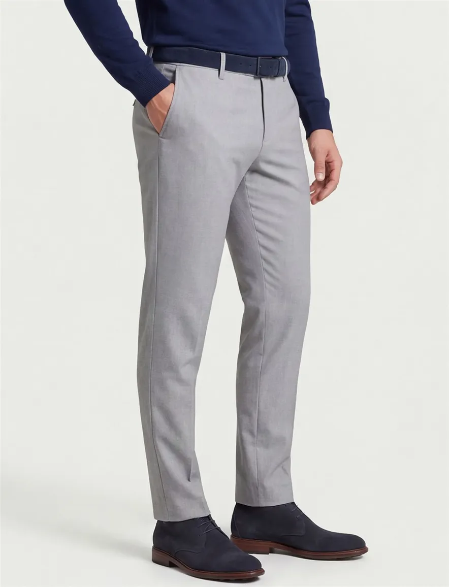 Alberto chino grijs slim fit