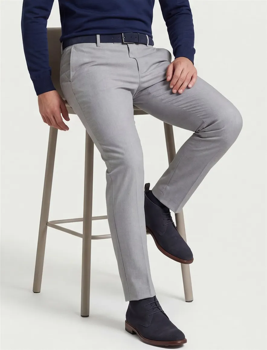 Alberto chino grijs slim fit