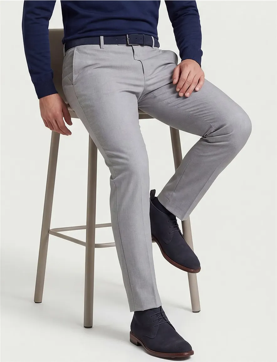 Grijze pantalon Alberto slim fit chino