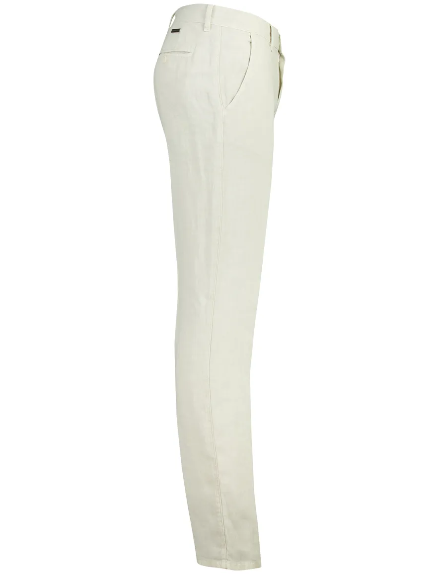 Creme chino Alberto lou regular fit linnen