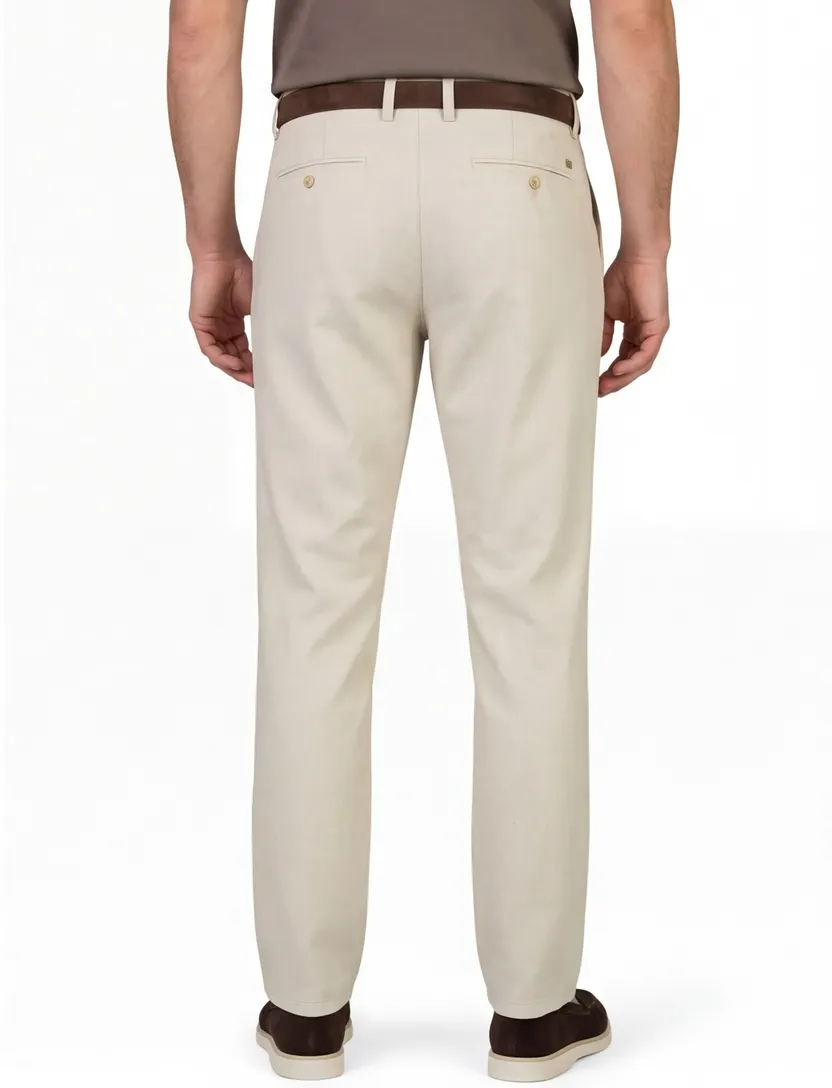 Chino broeken Alberto creme normale fit