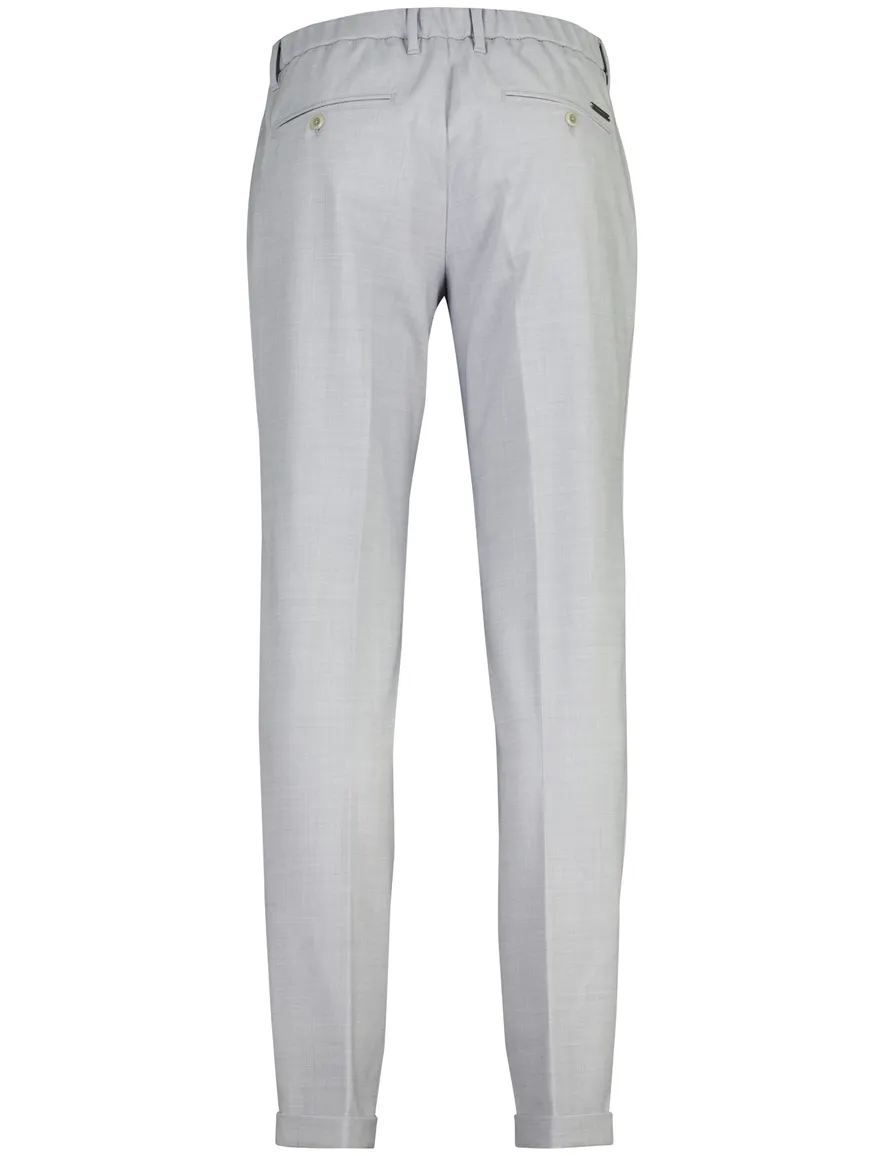 Alberto flatfront pantalon grijs tapered fit