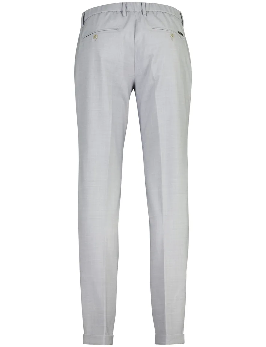 Flatfront pantalon Alberto barista slim fit grijs