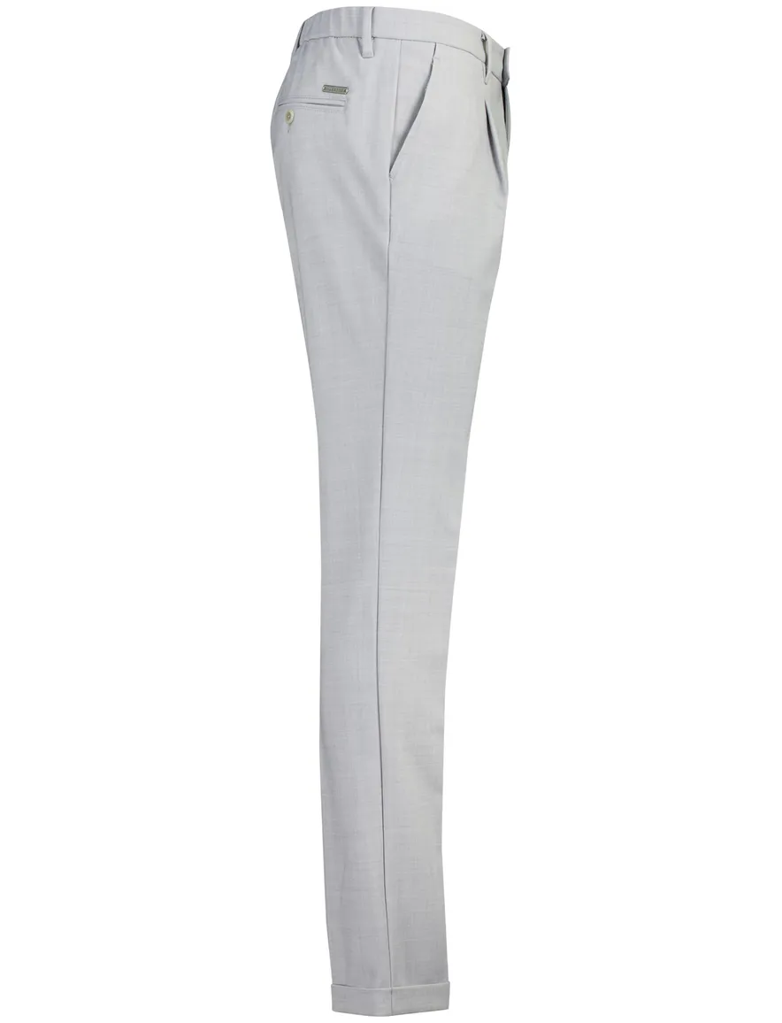 Flatfront pantalon Alberto barista slim fit grijs