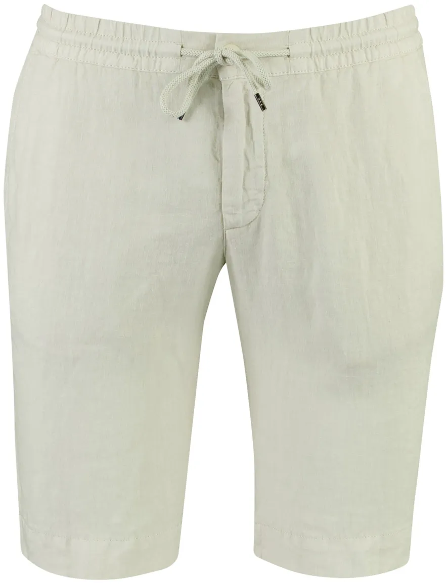 beige bermuda Alberto normale fit linnen normale fit