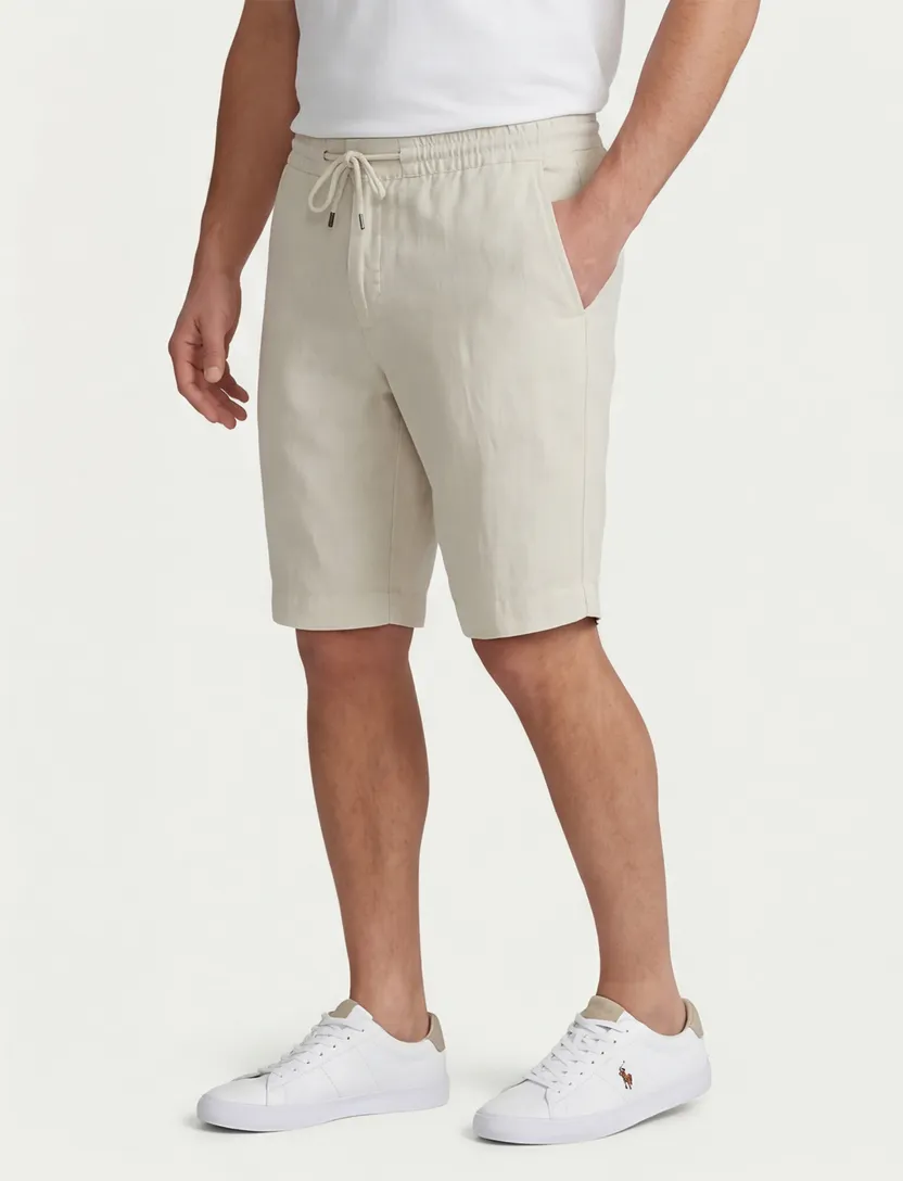 bermuda Alberto House beige normale fit linnen