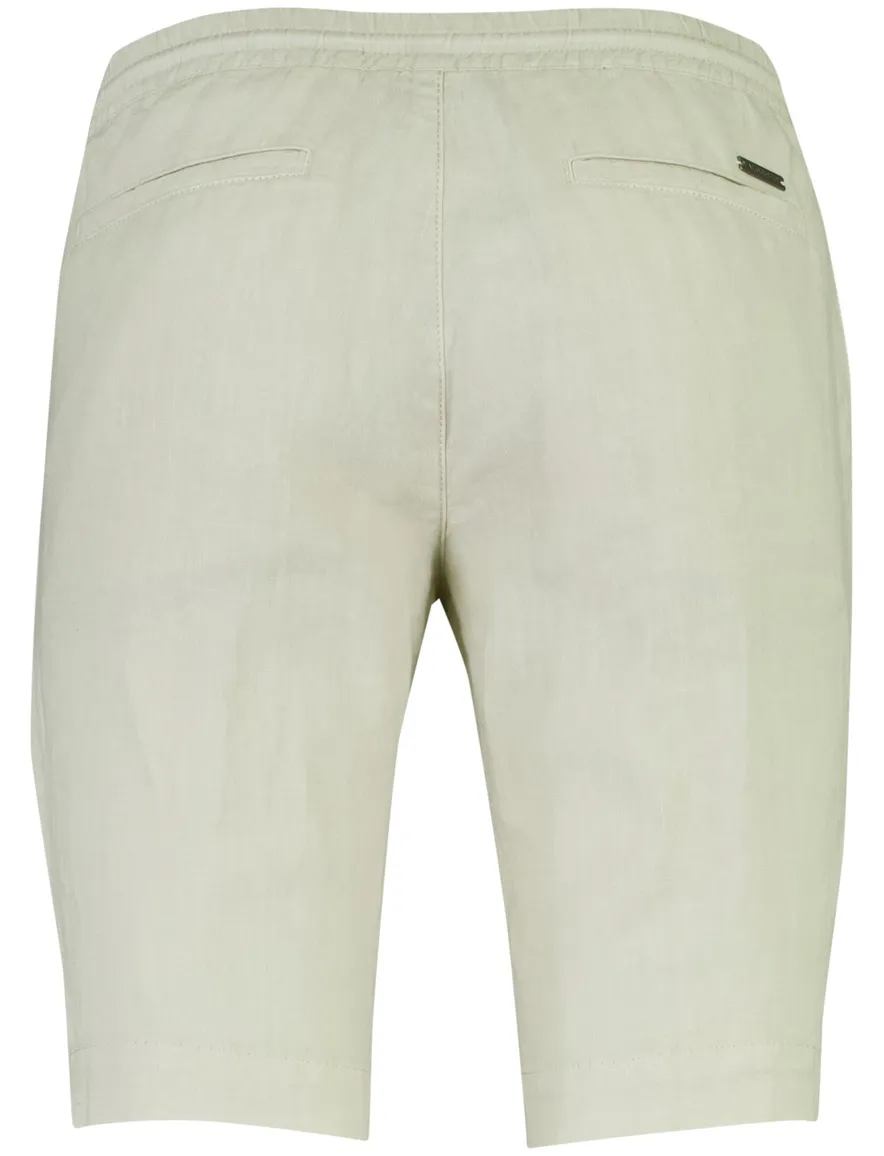 beige bermuda Alberto normale fit linnen normale fit